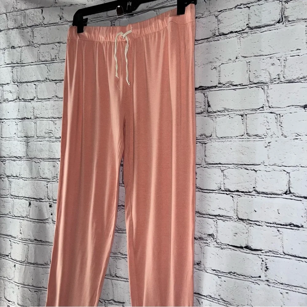 Pure Fiber Pajama Pants Lightweight‎ Peach Color Size Medium